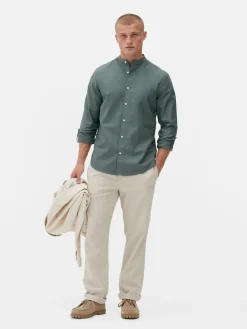 Chemise Boutonnée à Manches Retroussées|Primark Hot