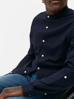 Chemise Boutonnée à Manches Retroussées|Primark Outlet