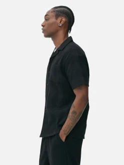 Chemise Boutonnée à Manches Courtes|Primark New