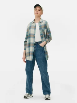 Chemise Coupe Boyfriend à Carreaux|Primark Discount