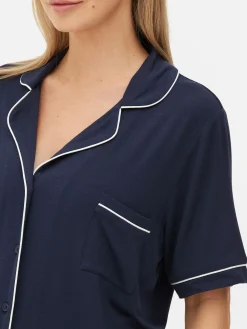 Chemise De Maternité à Boutons Et à Manches Courtes|Primark Outlet