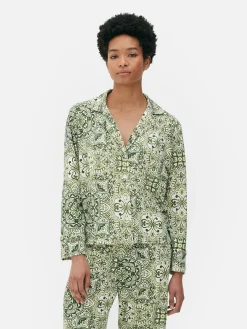 Chemise De Nuit De Pyjama Graphique à Motif Mandala|Primark Sale