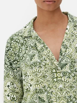 Chemise De Nuit De Pyjama Graphique à Motif Mandala|Primark Sale