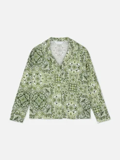 Chemise De Nuit De Pyjama Graphique à Motif Mandala|Primark Sale