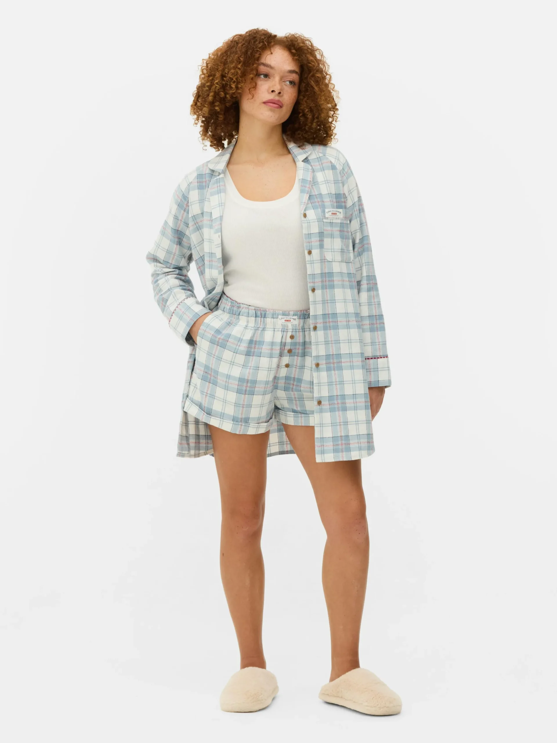 Chemise De Nuit Longue En Flanelle à Carreaux|Primark Outlet