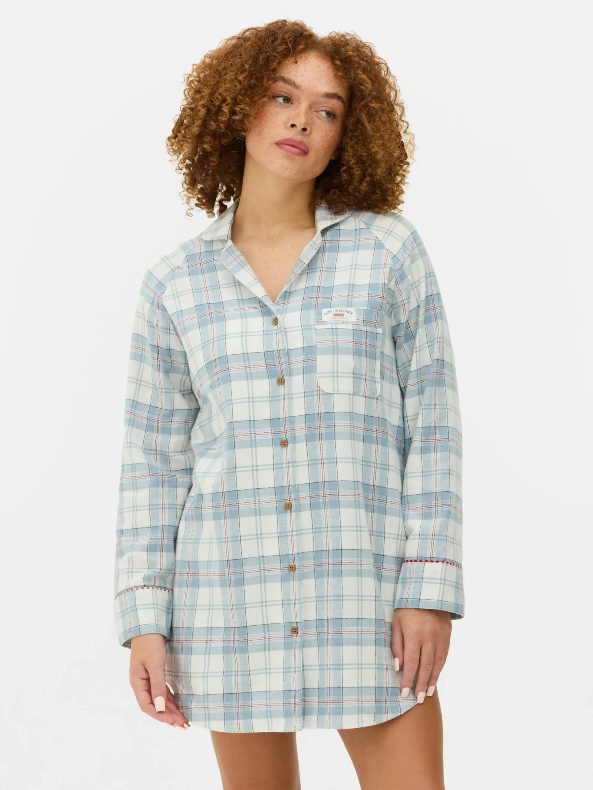 Chemise De Nuit Longue En Flanelle à Carreaux|Primark Outlet