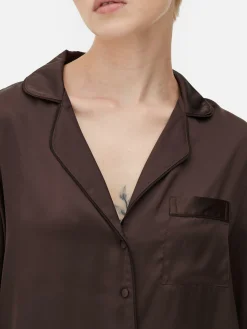 Chemise De Pyjama En Satin|Primark Hot