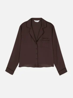 Chemise De Pyjama En Satin|Primark Hot