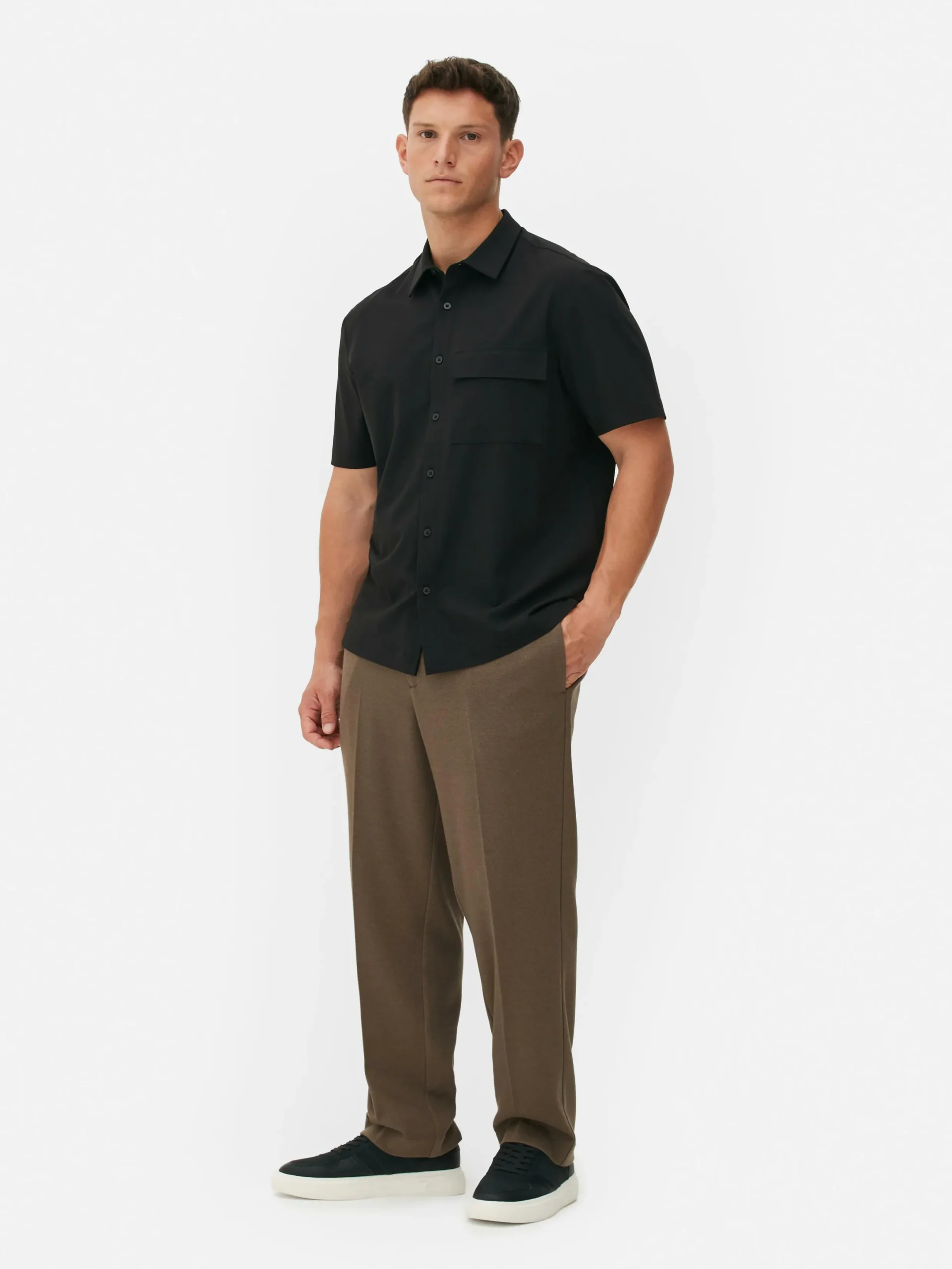 Chemise Droite à Manches Courtes Kem|Primark