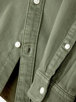 Chemise En Sergé De Coton à Manches Longues|Primark Clearance