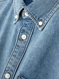 Chemise En Sergé De Coton à Manches Longues|Primark Outlet