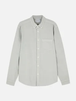 Chemise En Sergé De Coton à Manches Longues|Primark Sale