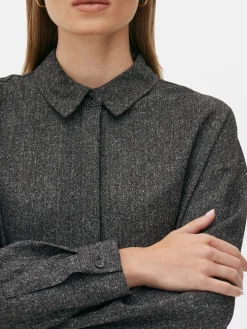 Chemise Mouchetée à Manches Longues à Coordonner The Edit|Primark