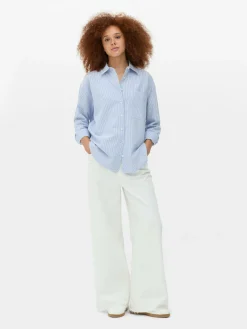 Chemise Oxford à Rayures|Primark New