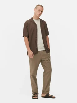 Chemise Texturée à Manches Courtes|Primark Hot