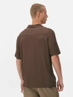 Chemise Texturée à Manches Courtes|Primark Hot