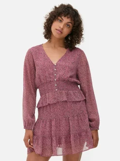 Chemisier à Taille Froncée|Primark Outlet