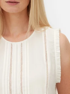 Chemisier Sans Manches à Volants|Primark New