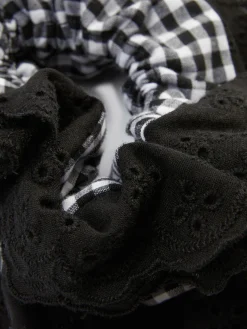 Chouchou Cheveux Vichy Avec Dentelle|Primark