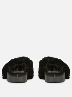 Claquettes En Fausse Fourrure|Primark