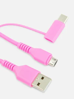 Cordon De Charge Double De Deux Mètres|Primark Clearance