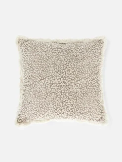 Coussin à Motif Léopard Et Franges|Primark