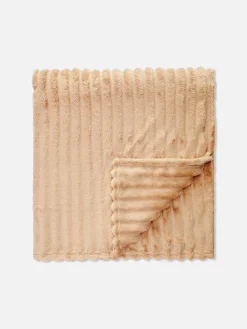 Couverture Côtelée Duveteuse Ultra-douce|Primark Outlet