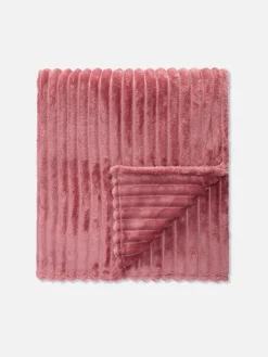 Couverture Côtelée Duveteuse Ultra-douce|Primark New