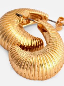 Créoles Bulles Texturées Et Côtelées|Primark Discount