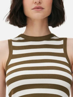 Débardeur Court à Col Ras-du-cou En Maille Côtelée|Primark Best