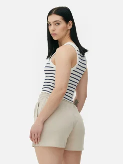 Débardeur Rayé Côtelé à Dos Nageur|Primark Online