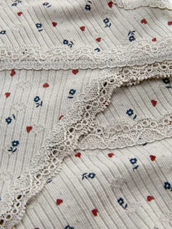 Ensemble Caraco Et String En Pointelle à Motifs Sans Couture|Primark