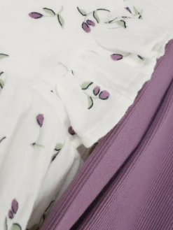 Ensemble Chemisier à Fleurs Et Legging Côtelé|Primark Discount