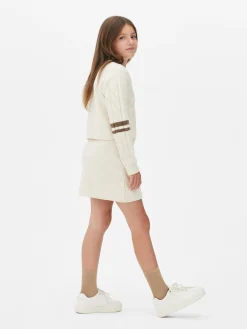 Ensemble Coordonné Pull Et Jupe En Maille Torsadée|Primark New