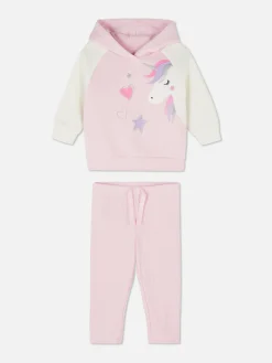 Ensemble Coordonné Sweat à Capuche Et Legging Licorne|Primark Clearance