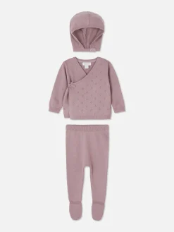 Ensemble Gilet, Legging Et Casquette En Maille|Primark Online