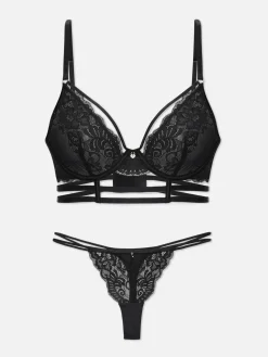 Ensemble Soutien-gorge Et String En Dentelle|Primark New