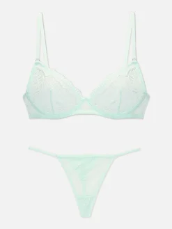Ensemble Soutien-gorge Non Rembourré Et String En Dentelle|Primark Hot