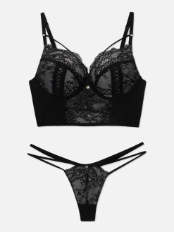 Ensemble Soutien-gorge Push-up Long Et String|Primark New