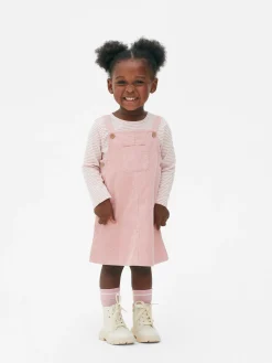 Ensemble T-shirt Rayé Et Robe Chasuble En Velours|Primark Hot