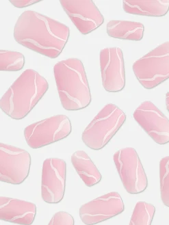 Faux Ongles Carrés Brillants Tourbillon PS...|Primark Sale