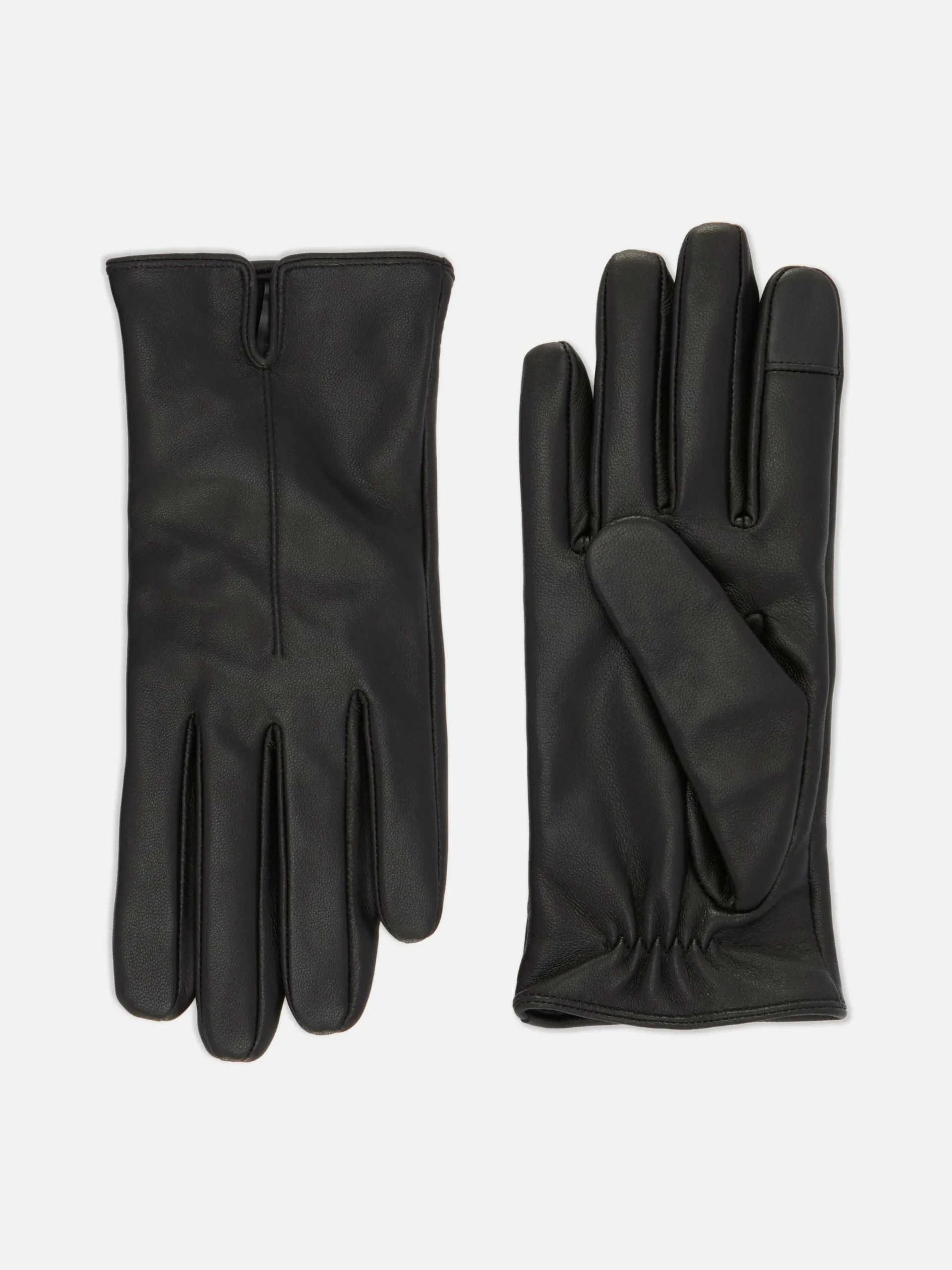 Gants En Cuir à Poignets Crantés|Primark New