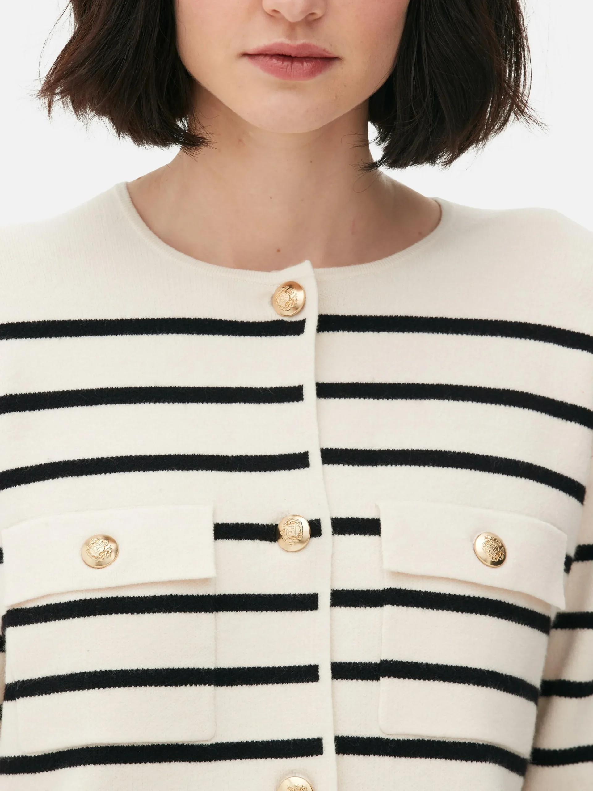 Gilet Boutonné à Rayures à Coordonner|Primark Hot