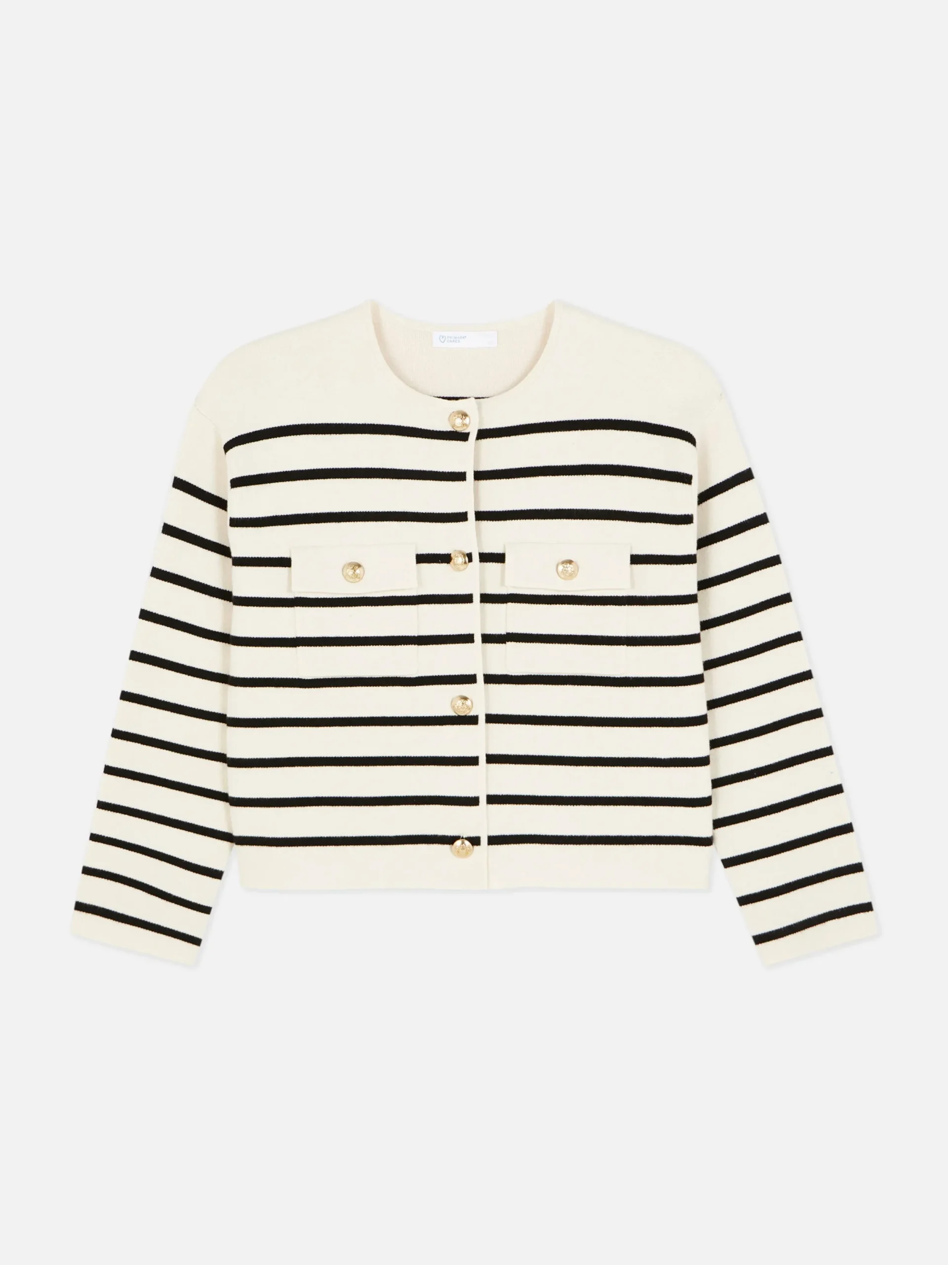 Gilet Boutonné à Rayures à Coordonner|Primark Hot