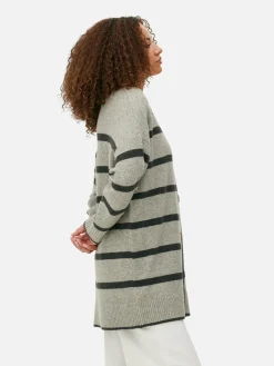 Gilet Long à Rayures|Primark Outlet