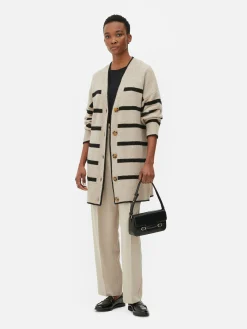 Gilet Long à Rayures|Primark Online