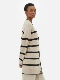 Gilet Long à Rayures|Primark Online