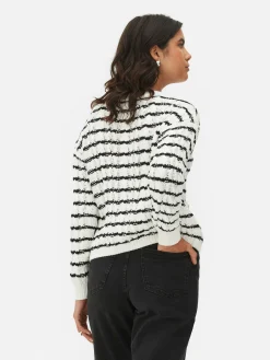 Gilet Rayé En Maille Torsadée|Primark Hot