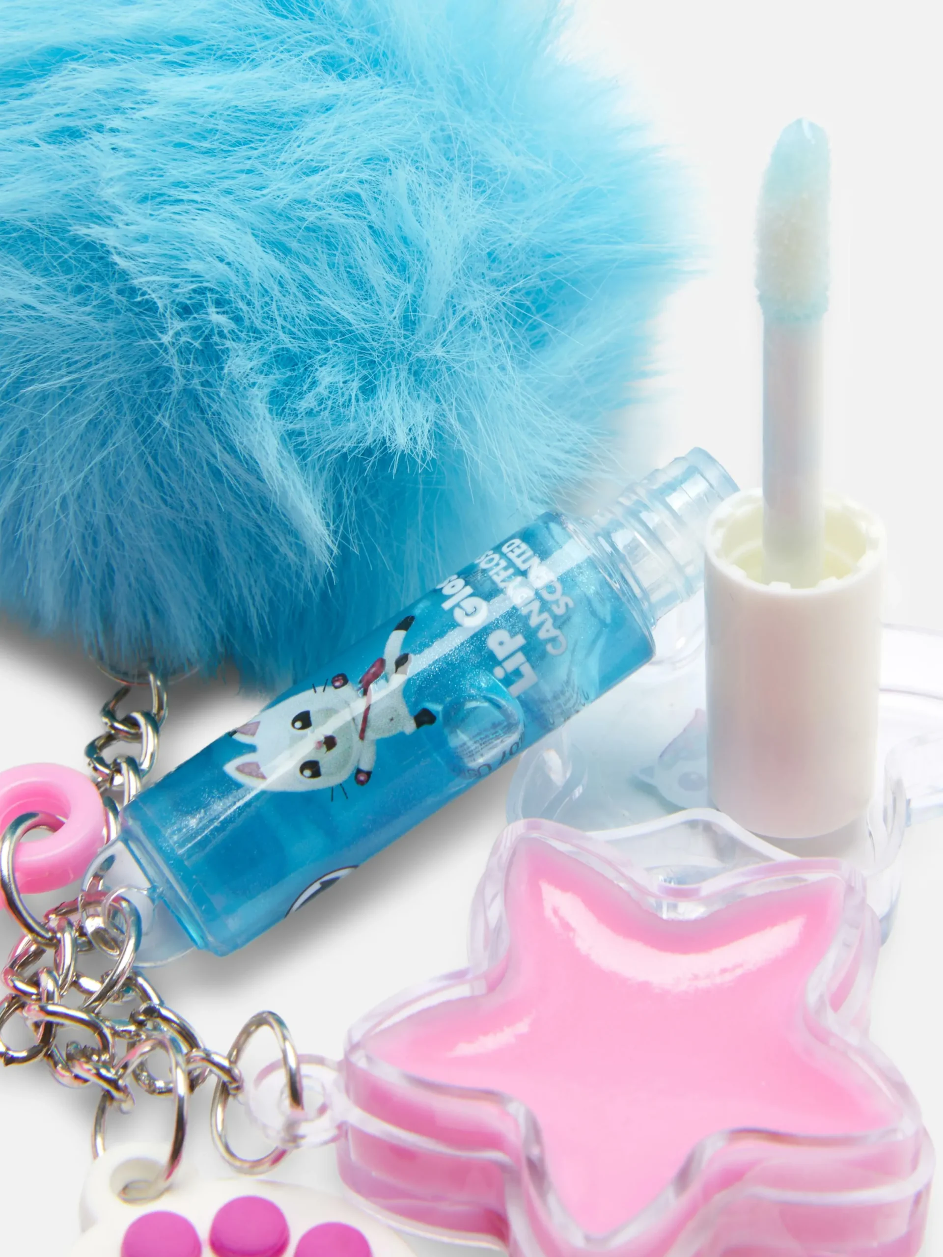 Gloss à Lèvres Et Porte-clés Pompon Gabby Et La Maison Magique|Primark Discount