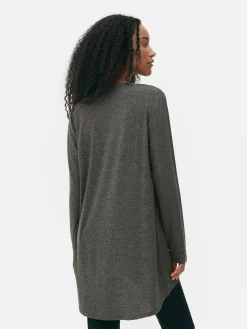 Haut à Manches Longues Et à Ourlet Arrondi|Primark Clearance